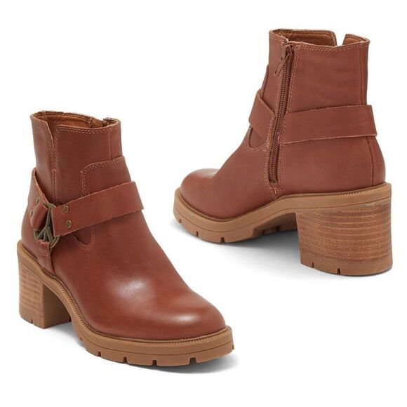 Lucky‎ Brand Leather Boots Women's Soxton Harness Moto Shoes Size 9.5 $179 - Picture 6 of 6
